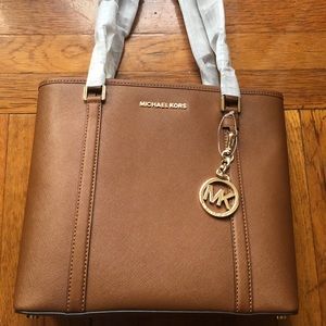 Michael Kors cognac tote bag